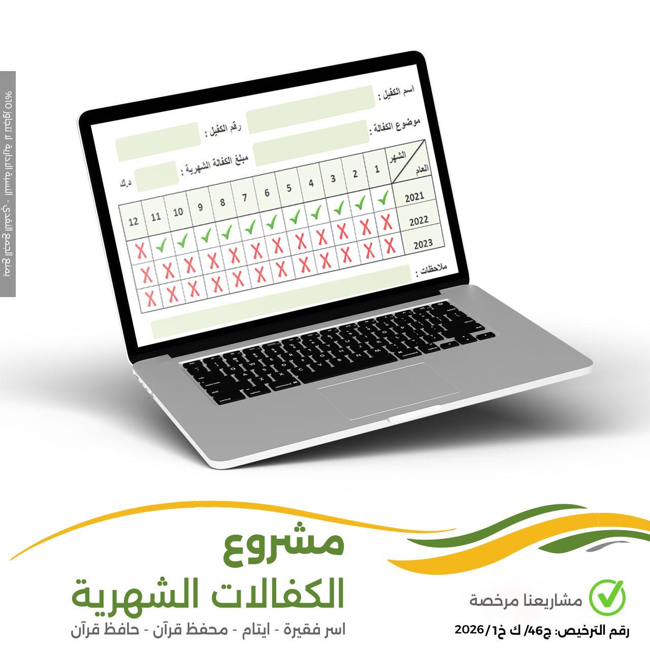 مشروع نظام الكفالات الشهرية